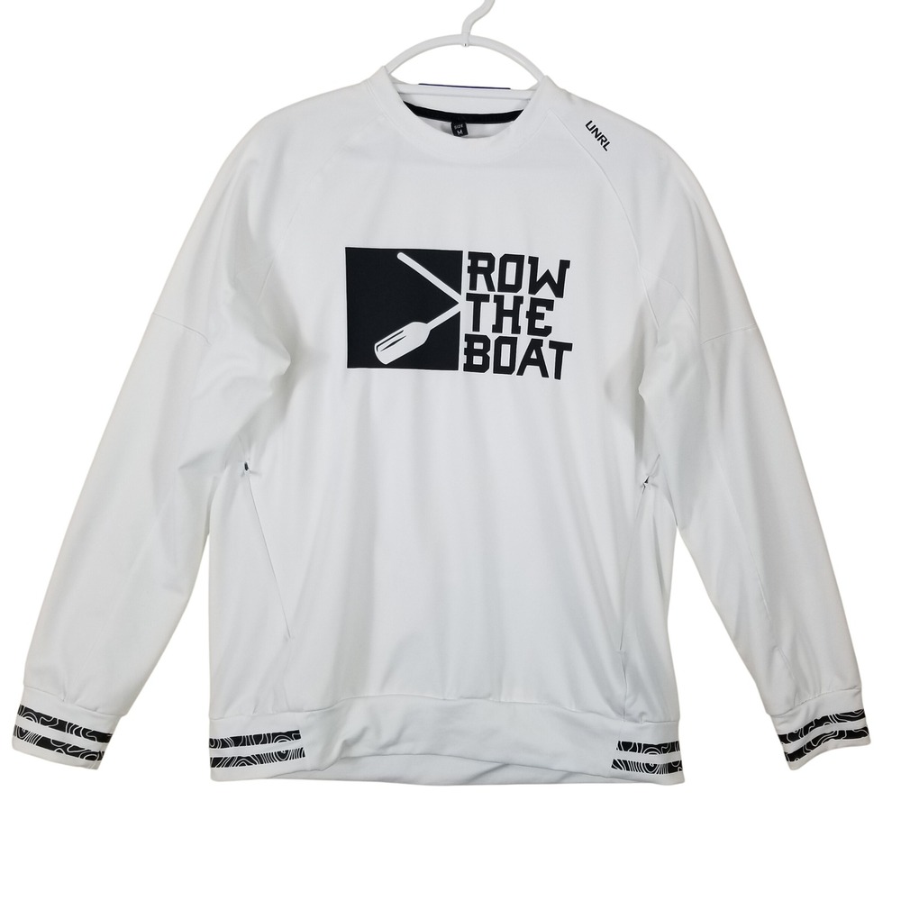 UNRL Minnesota Gophers Row The Boat‎ Men White Performance  Sweatshirt Sz M